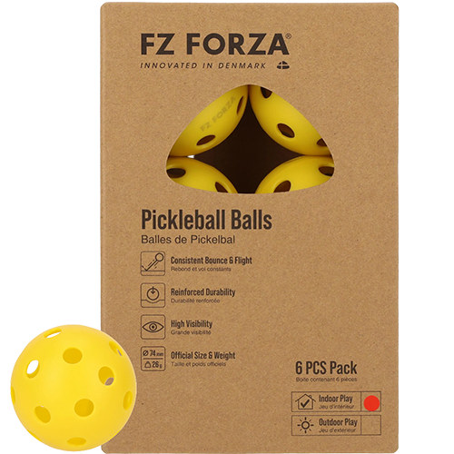 image de Boite de 6 balles de pickleball FZ FORZA match indoor