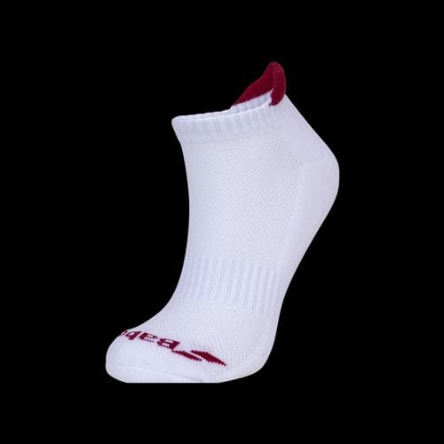 image de CHAUSSETTES BABOLAT INVISIBLE LADY X2 2020 BLANC/ROUGE