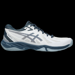 Chaussures ASICS Blade FF men blanc bleu Badmania