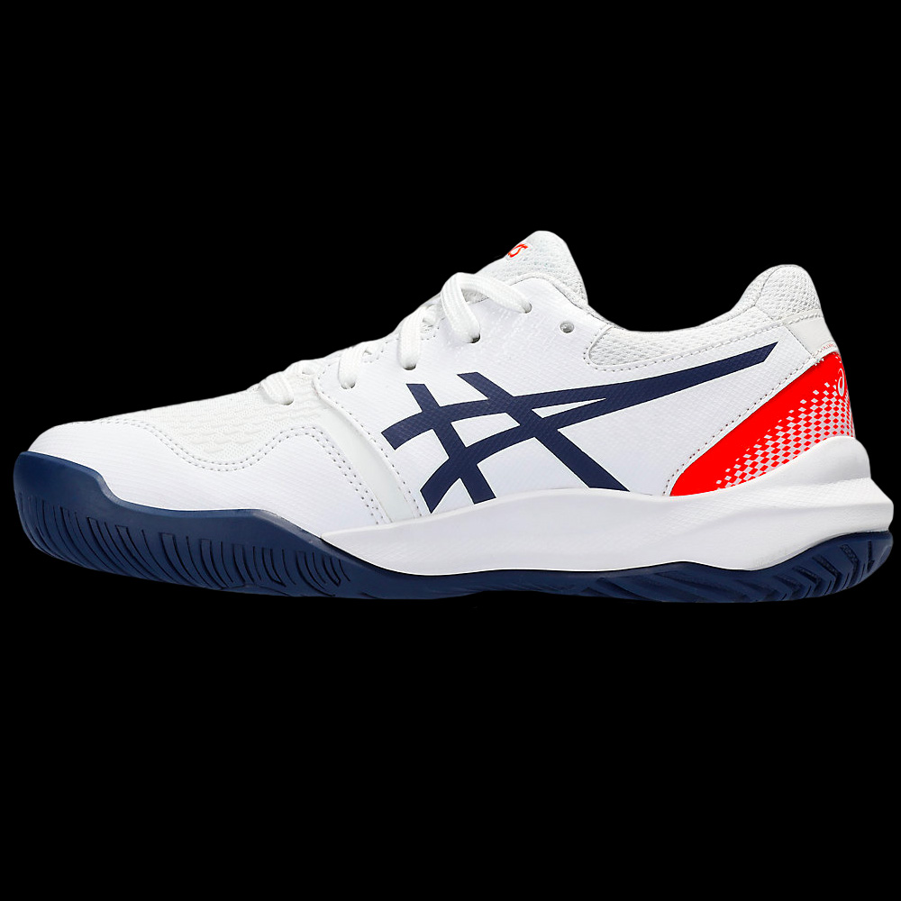 Chaussures ASICS Gel Resolution 9 GS junior blanc marine N tennis