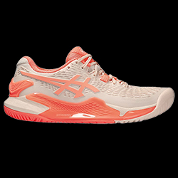 image de ASICS gel resolution 9 lady blanc/corail