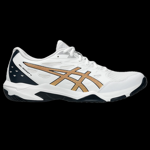 Chaussures ASICS Gel Rocket 11 men blanc or Badmania