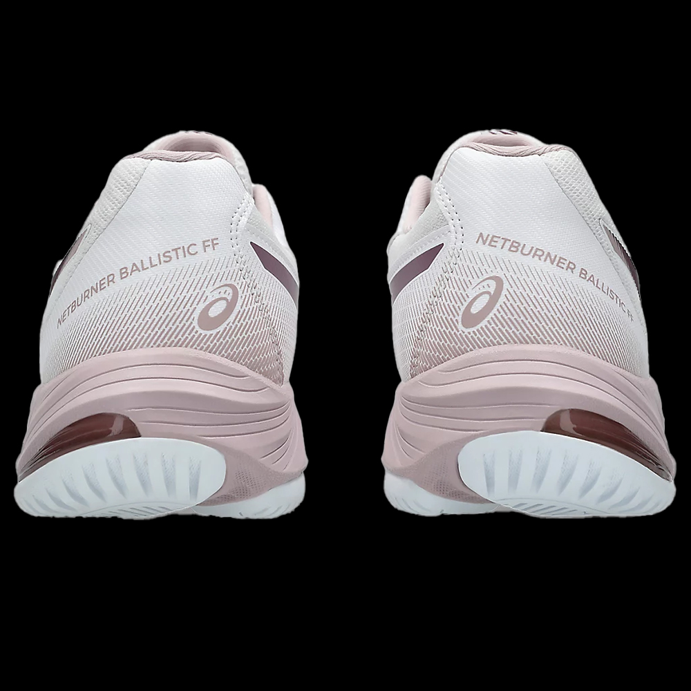 Chaussures ASICS Netburner Ballistic FF 3 lady blanc rose Badmania