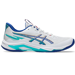 image de ASICS Netburner Ballistic FF 4 men blanc/bleu