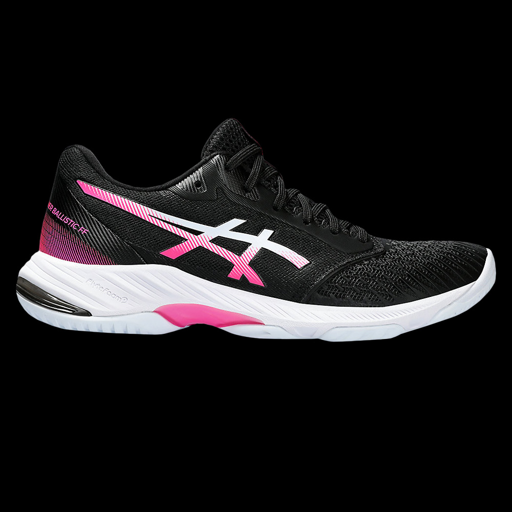 Chaussures ASICS Netburner Ballistic FF 3 lady noir rose Badmania