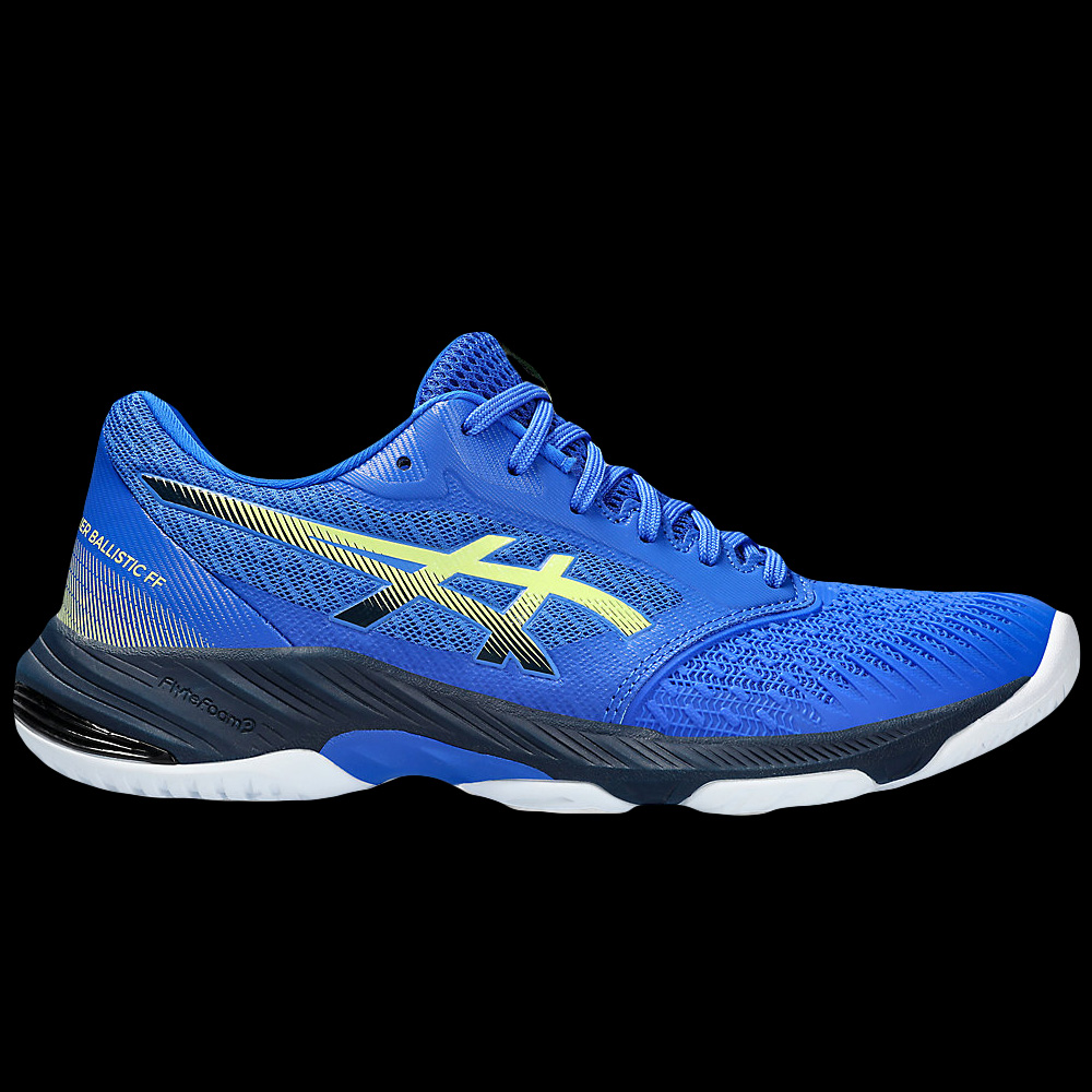 Chaussures ASICS Netburner Ballistic FF 3 men bleu jaune Badmania