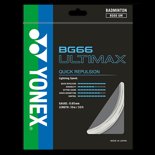 image de Garniture Yonex bg 66 ultimax blanc