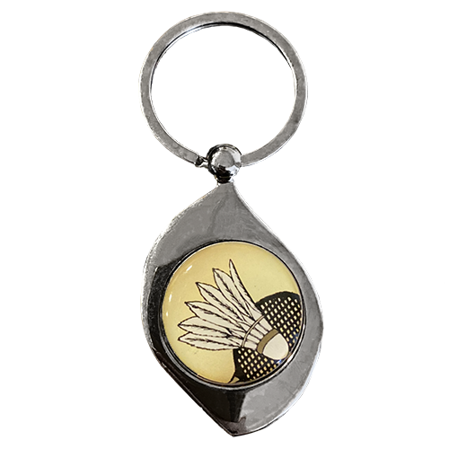 image de Porte-clés badminton m961 argent