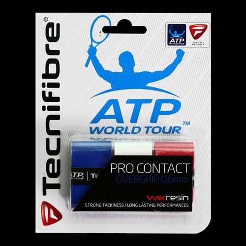 image de Surgrips Tecnifibre pro contact bleu/blanc/rouge x3