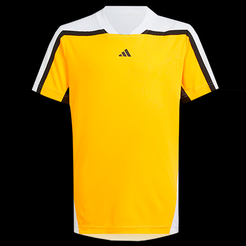 Tee shirt adidas Pro Paris boy jaune blanc Badmania