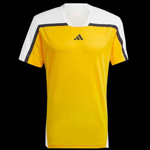 Tee shirt adidas HEAT.RDY Pro Freelift Paris men jaune blanc Badmania