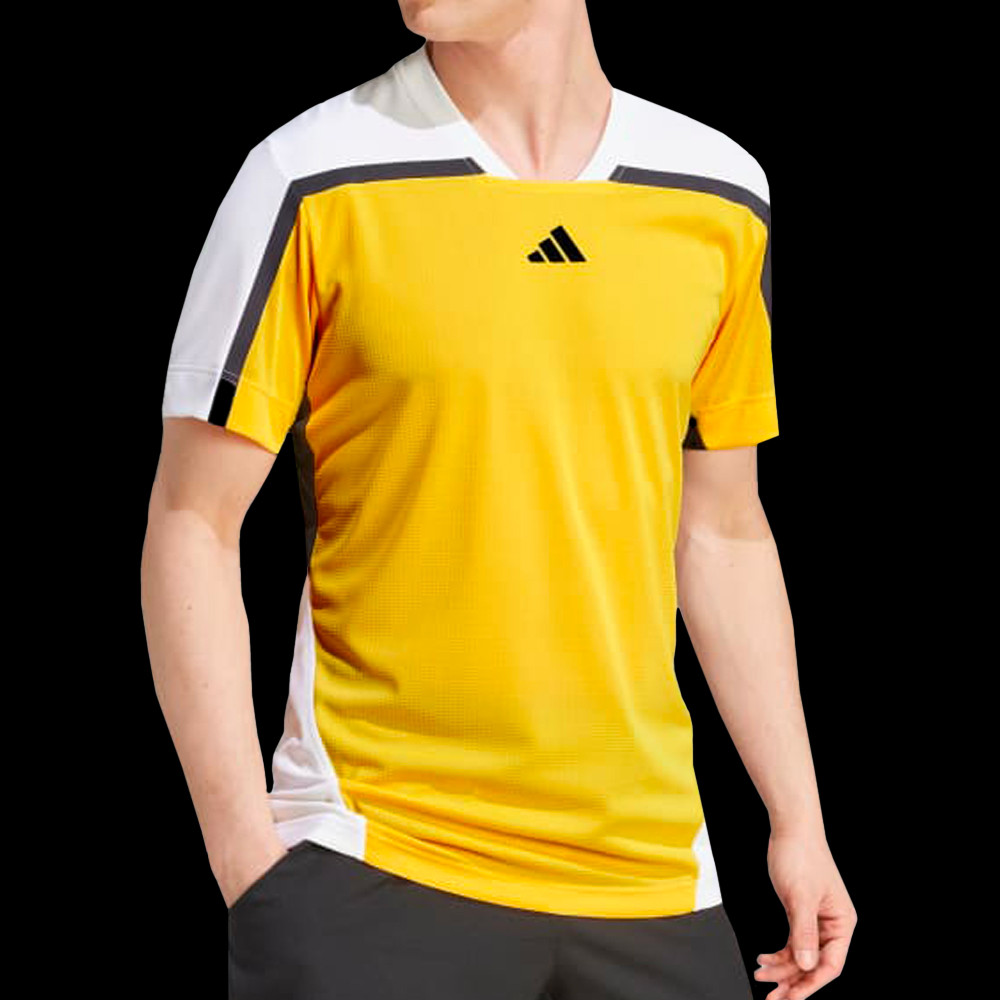 Tee shirt adidas jaune sales