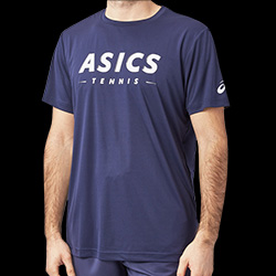 image de Tee-shirt ASICS court tennis graphic men marine