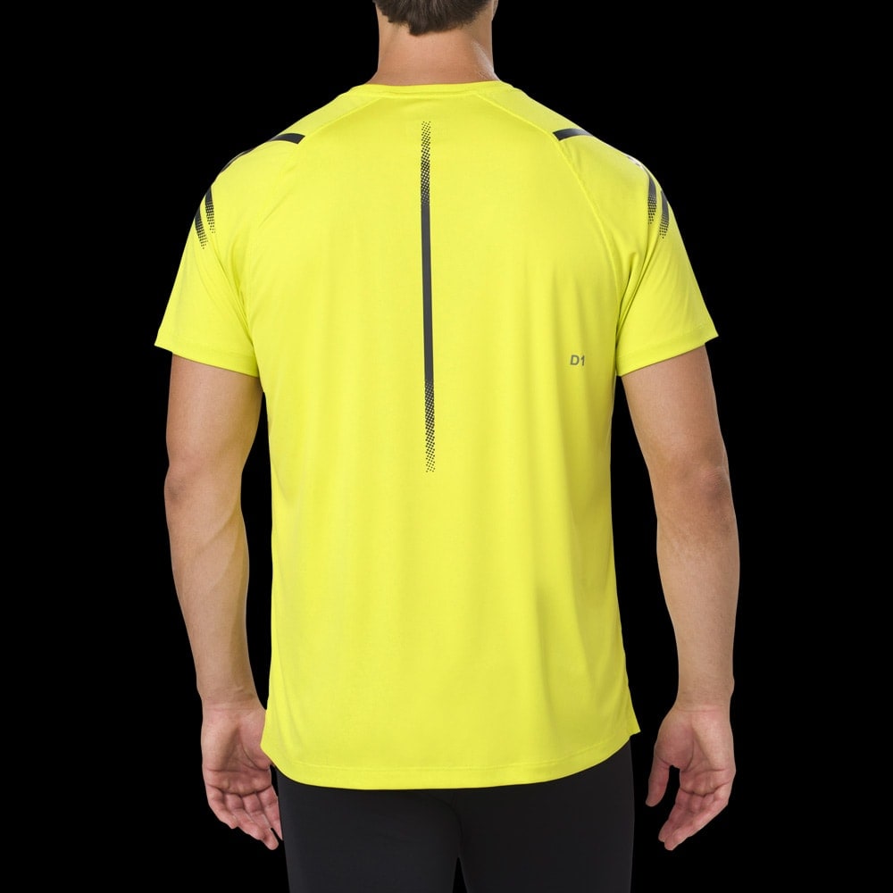 asics t shirt homme jaune