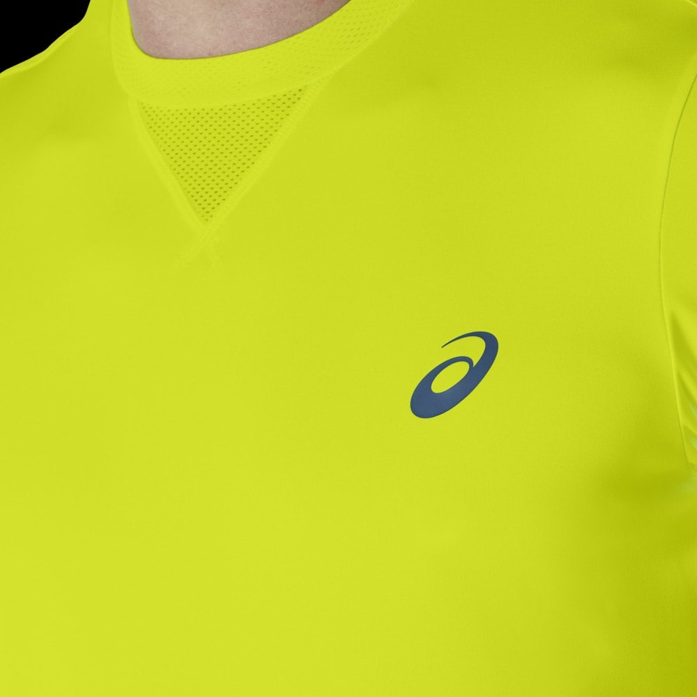 asics t shirt jaune