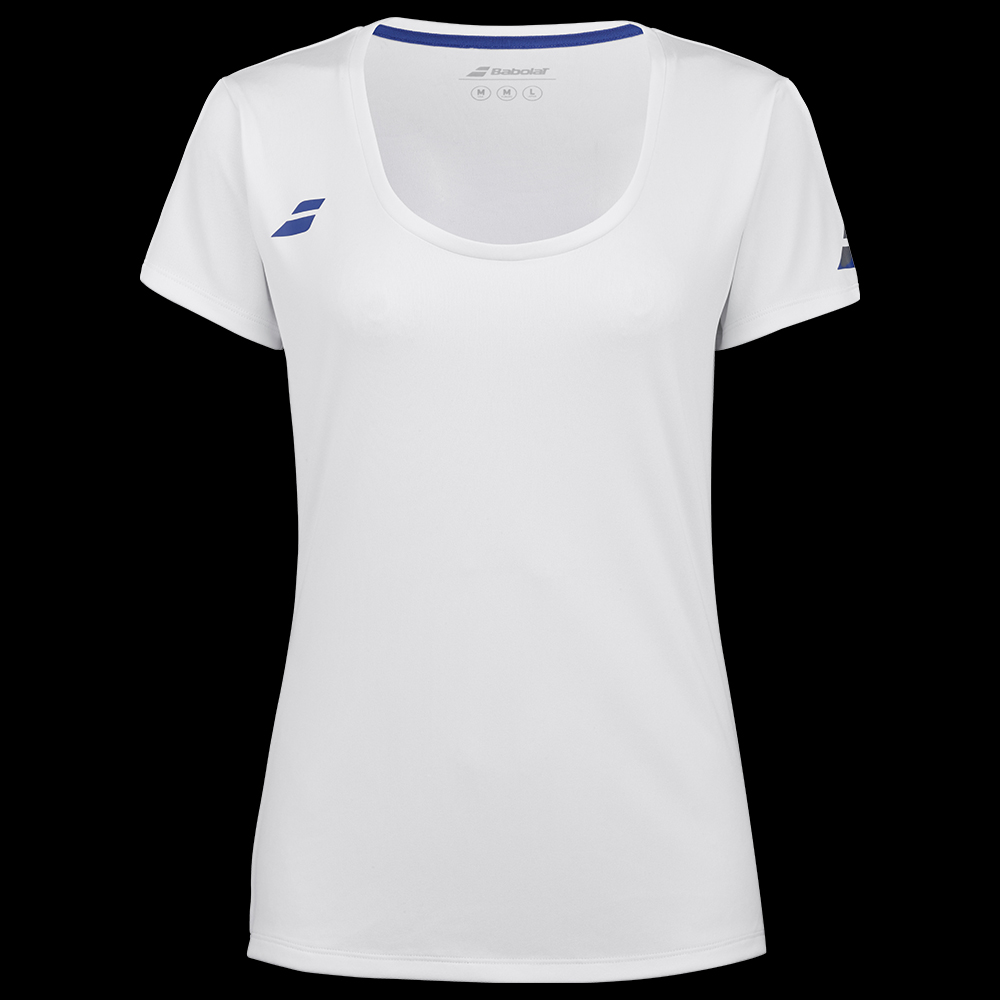 image de Tee-shirt Babolat play cap sleeve lady 2 blanc