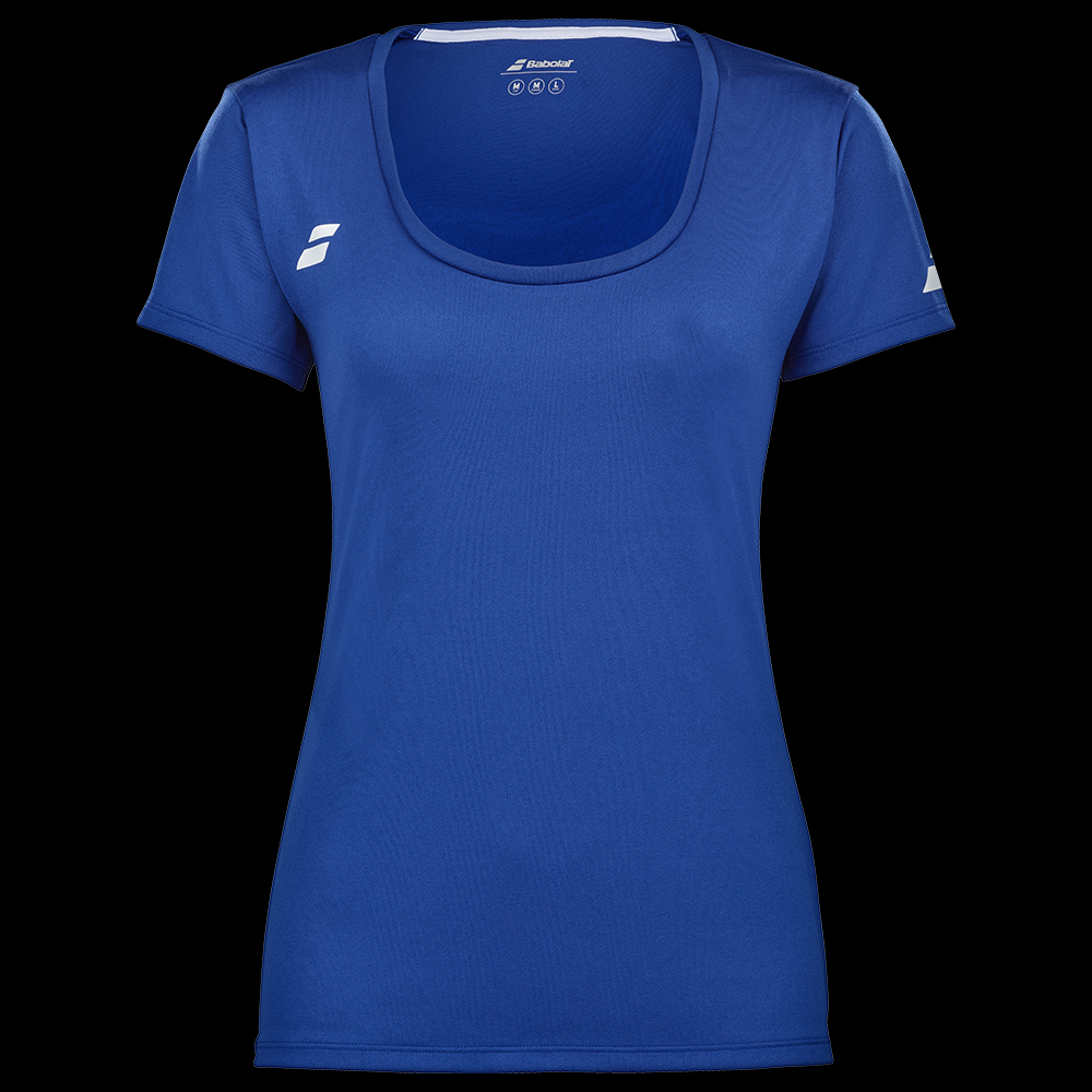 image de Tee-shirt Babolat play cap sleeve lady 2 bleu