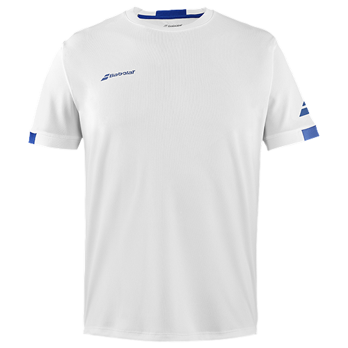 image de Tee-shirt Babolat play crew neck boy 2 blanc