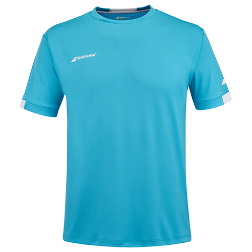 image de Tee-shirt Babolat play crew neck boy 2 turquoise