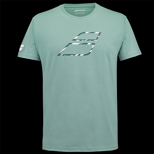 image de Tee-shirt Babolat Exercise big flag men vert