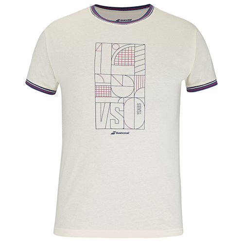 image de Tee-shirt Babolat exercise cotton men blanc 150 years