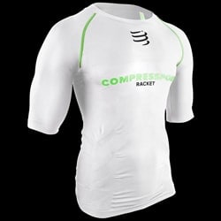 image de Tee-shirt de compression compressport on/off short sleeve blanc
