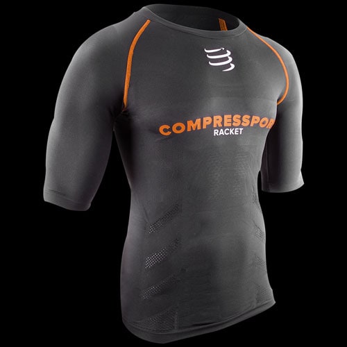 image de Tee-shirt de compression compressport short sleeve noir
