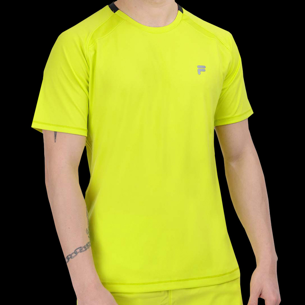 Tee shirt fila jaune homme on sale