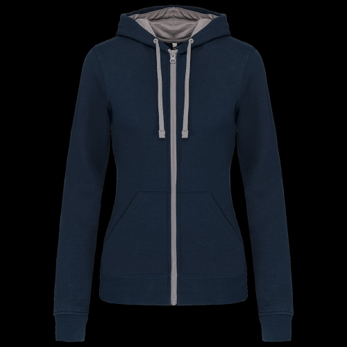 image de Sweat à capuche Kariban K467 lady marine/gris