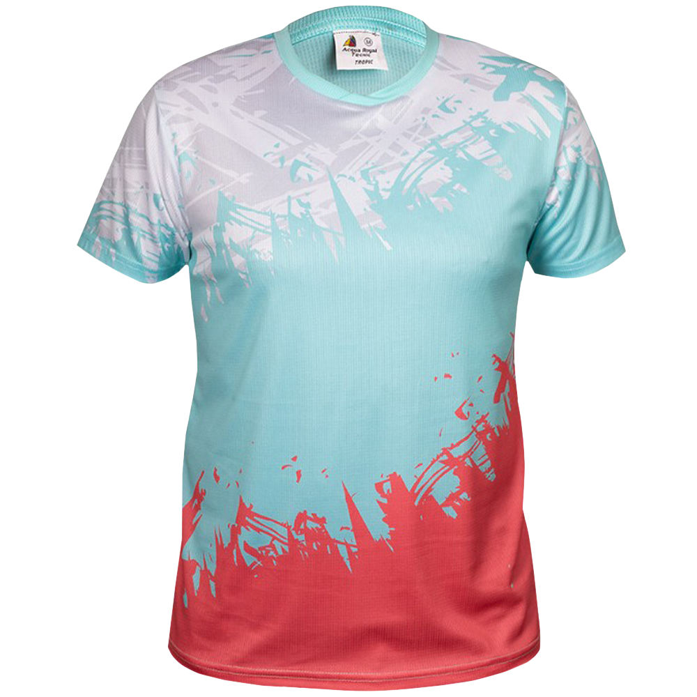 image de Tee-shirt Acqua Royal Tropic mixte turquoise