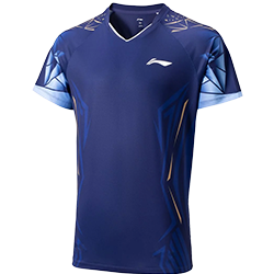 image de Tee-shirt Li-Ning AAYV021 mixte marine