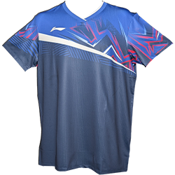 image de Tee-shirt Li-Ning AAYV023 mixte marine