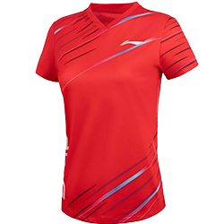 image de Tee-shirt Li-Ning AAYV050 lady rouge