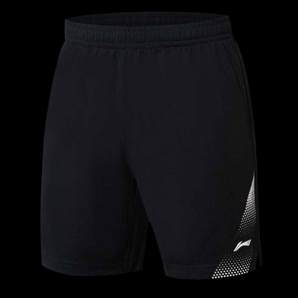 Tenue short tee shirt li ning aatr097 men noir jaune Badmania