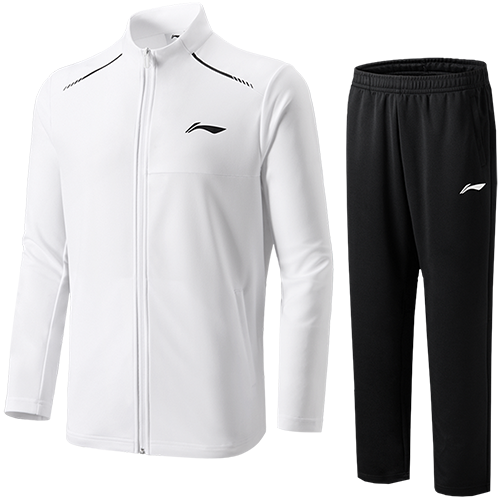 image de Tenue veste + pantalon Li-Ning AWEV001 mixte blanc/noir