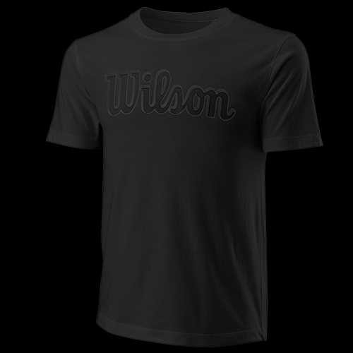 image de Tee-shirt Wilson script eco men noir