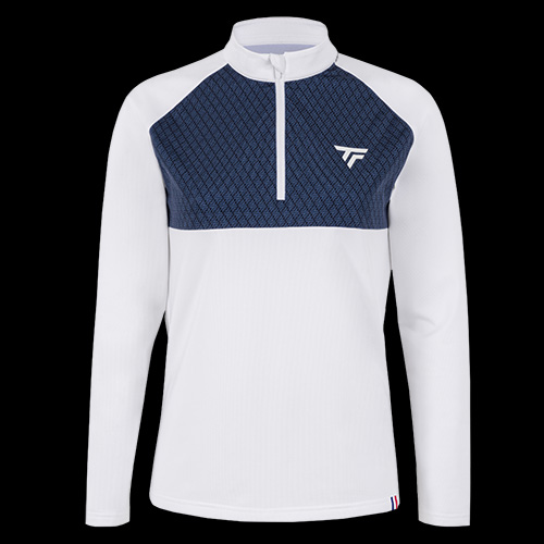 image de Sweat Tecnifibre thermo zipper lady blanc/marine