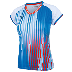 image de Tee-shirt VICTOR équipe de France T-51050 A lady blanc/bleu