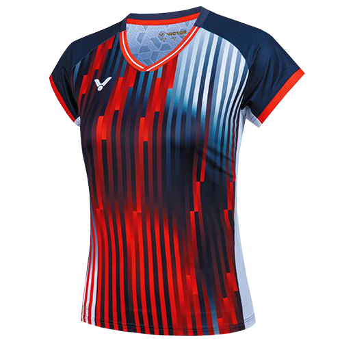 image de Tee-shirt VICTOR équipe de France T-51050 B lady marine/rouge