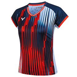 image de Tee-shirt VICTOR équipe de France T-51050 B lady marine/rouge