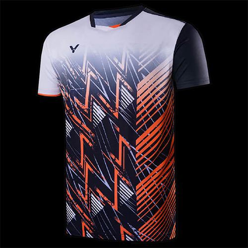 image de Tee-shirt VICTOR T-40008 B asia series men noir/orange