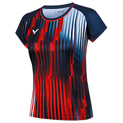image de Tee-shirt VICTOR T-51050TD B lady marine/rouge