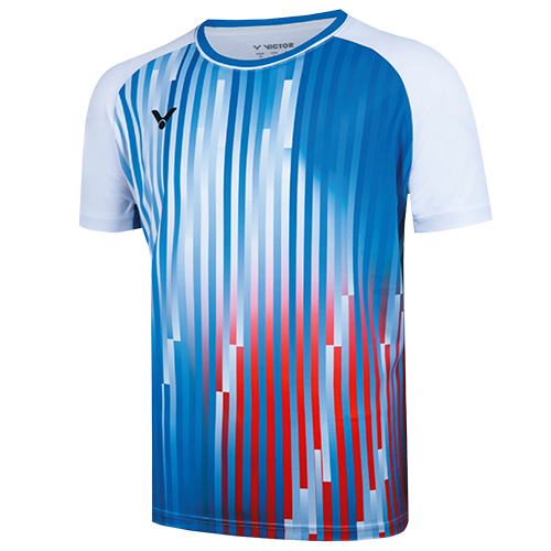 image de Tee-shirt VICTOR T-50050TD A men blanc/bleu