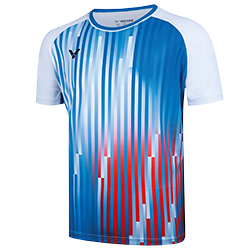 image de Tee-shirt VICTOR T-50050TD A men blanc/bleu