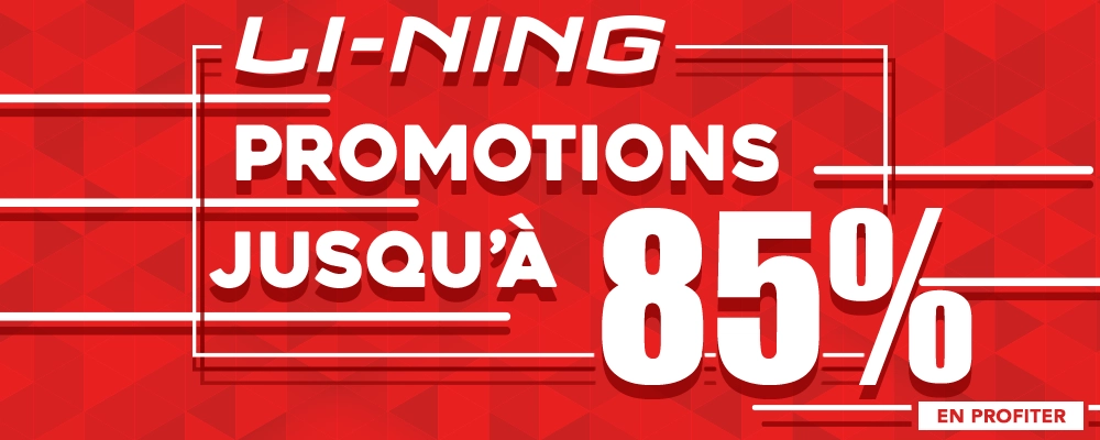 Li-ning en promotion jusqu'à 85 % - PC