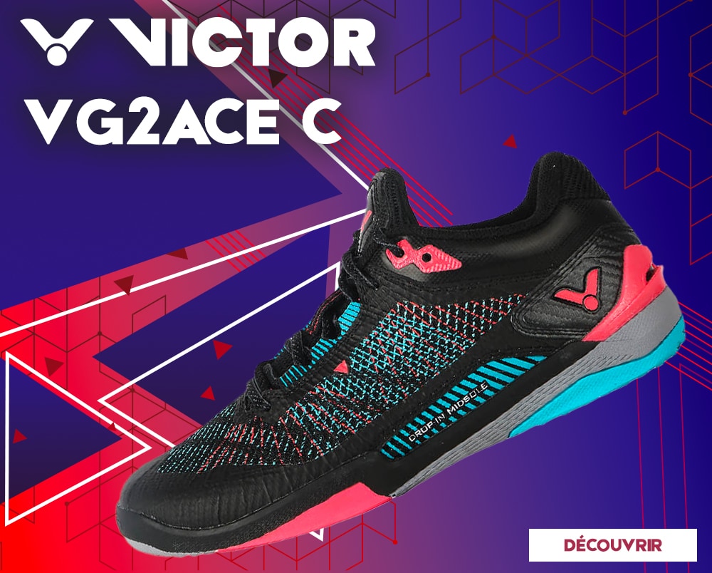 Chaussures de badminton Victor VG2ACE C men noir/rose