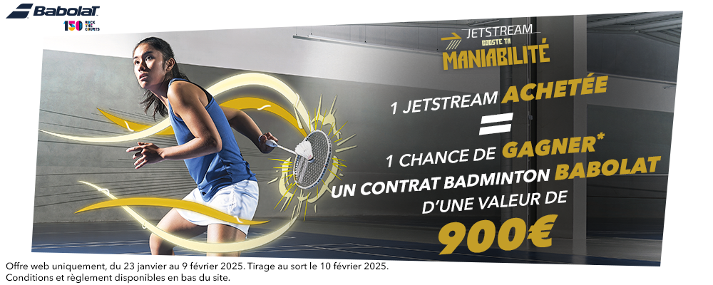 Jeu-concours Babolat x Badmania