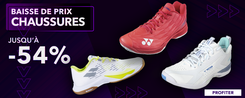 Baisse de prix sur les chaussures de badminton - PC