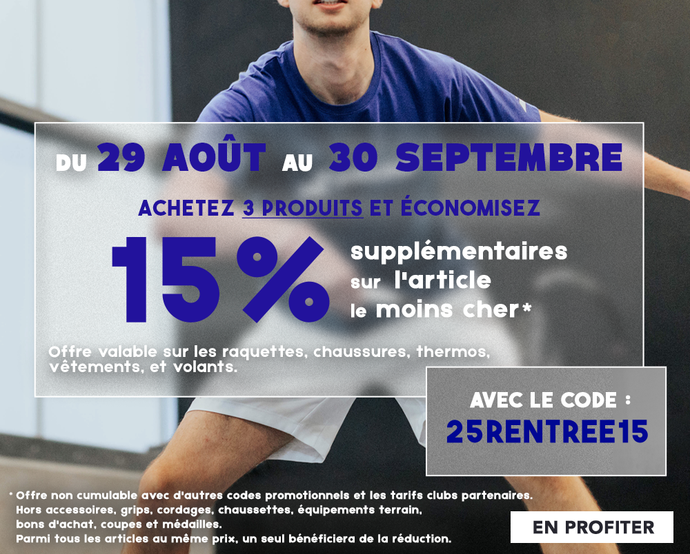 Offre de rentrée badminton 2025