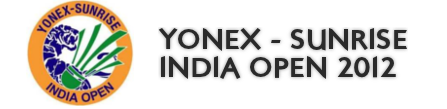 superseries badminton YONEX SUNRISE INDIA OPEN - SUPER SERIES 2012